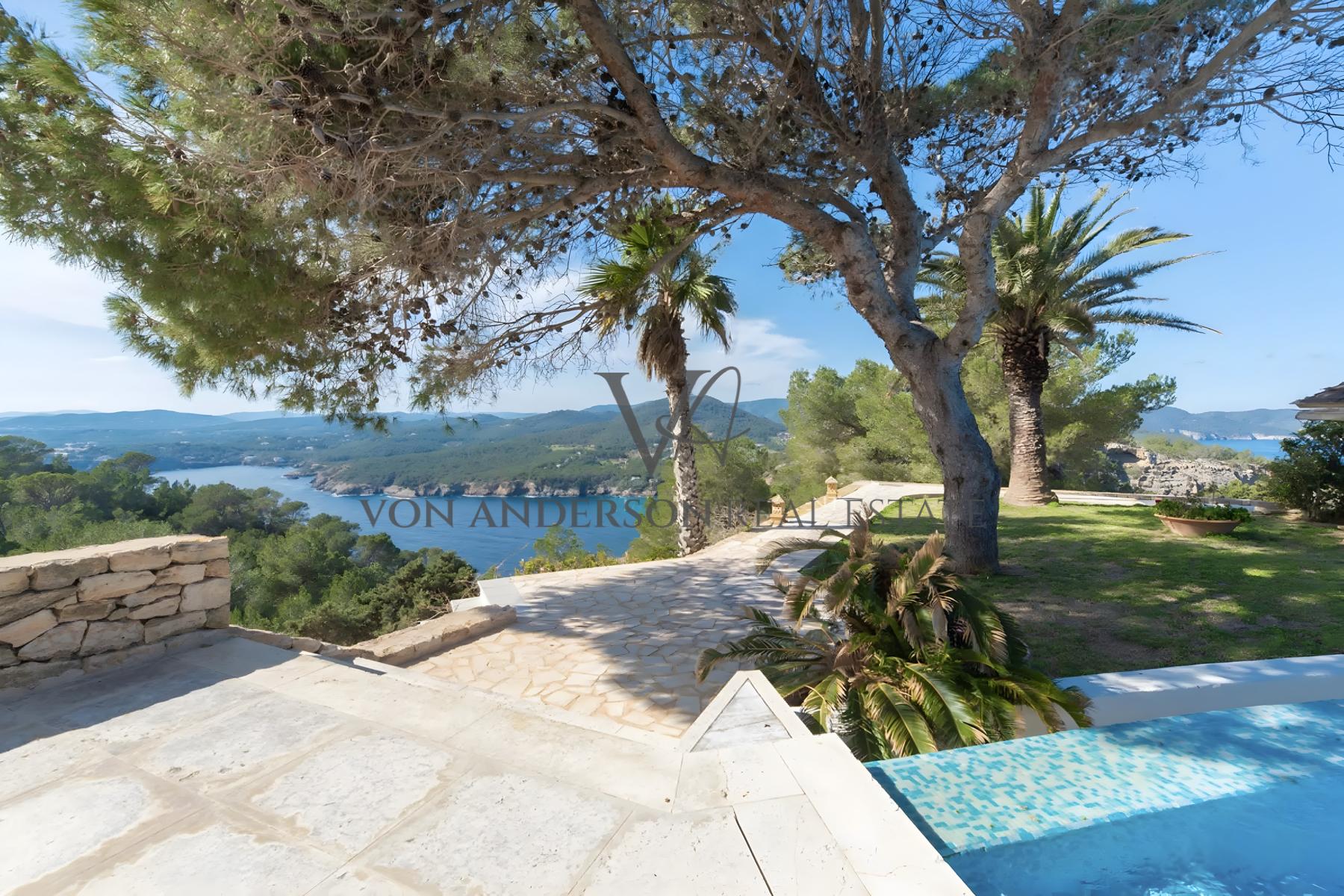 Impressive Hilltop Estate with Tourist License, 360º Panoramic Views and Private Road Access, ref. VA1054, for sale in Ibiza by Von Anderson Real Estate