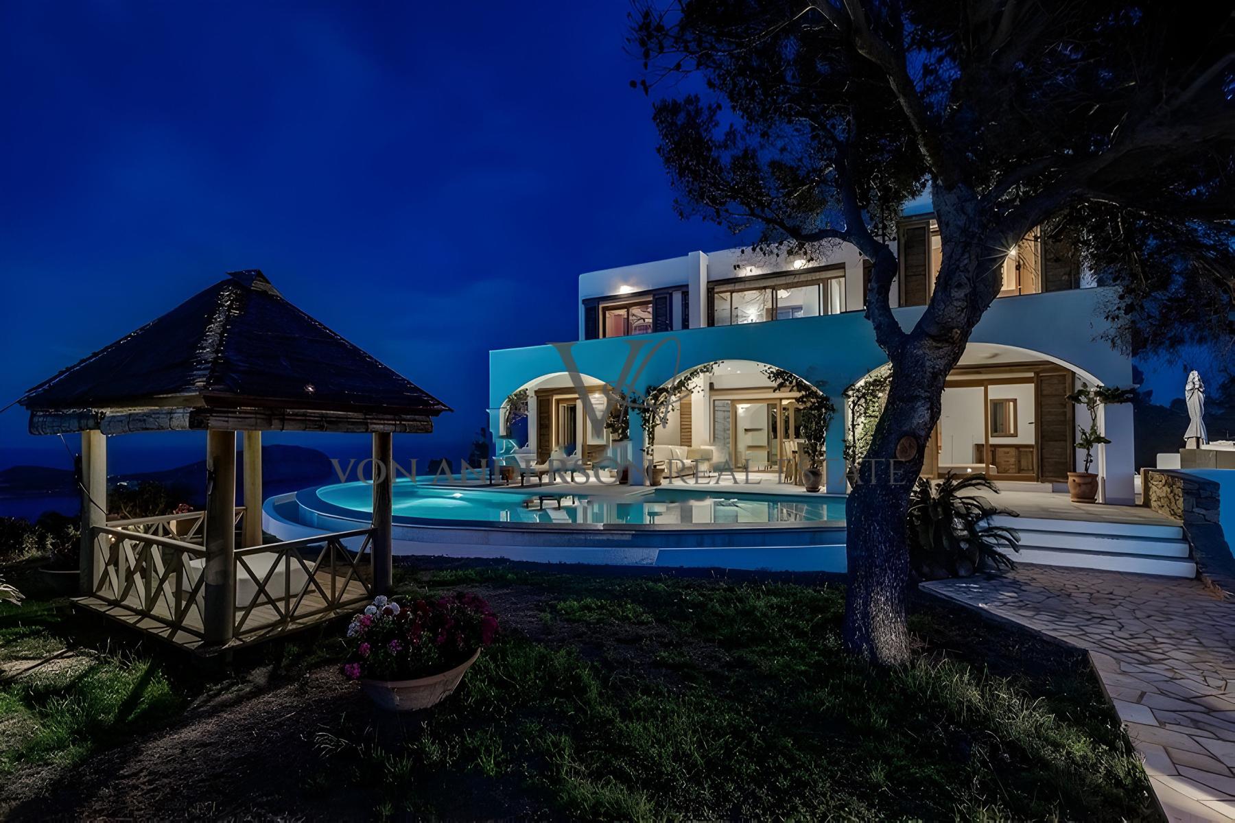 Impressive Hilltop Estate with Tourist License, 360º Panoramic Views and Private Road Access, ref. VA1054, for sale in Ibiza by Von Anderson Real Estate