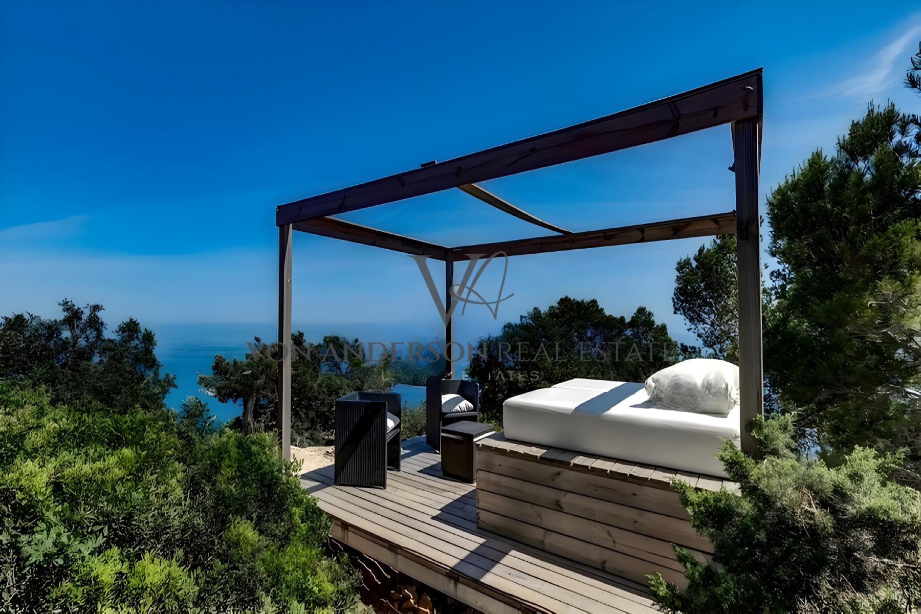 Impressive Hilltop Estate with Tourist License, 360º Panoramic Views and Private Road Access, ref. VA1054, for sale in Ibiza by Von Anderson Real Estate
