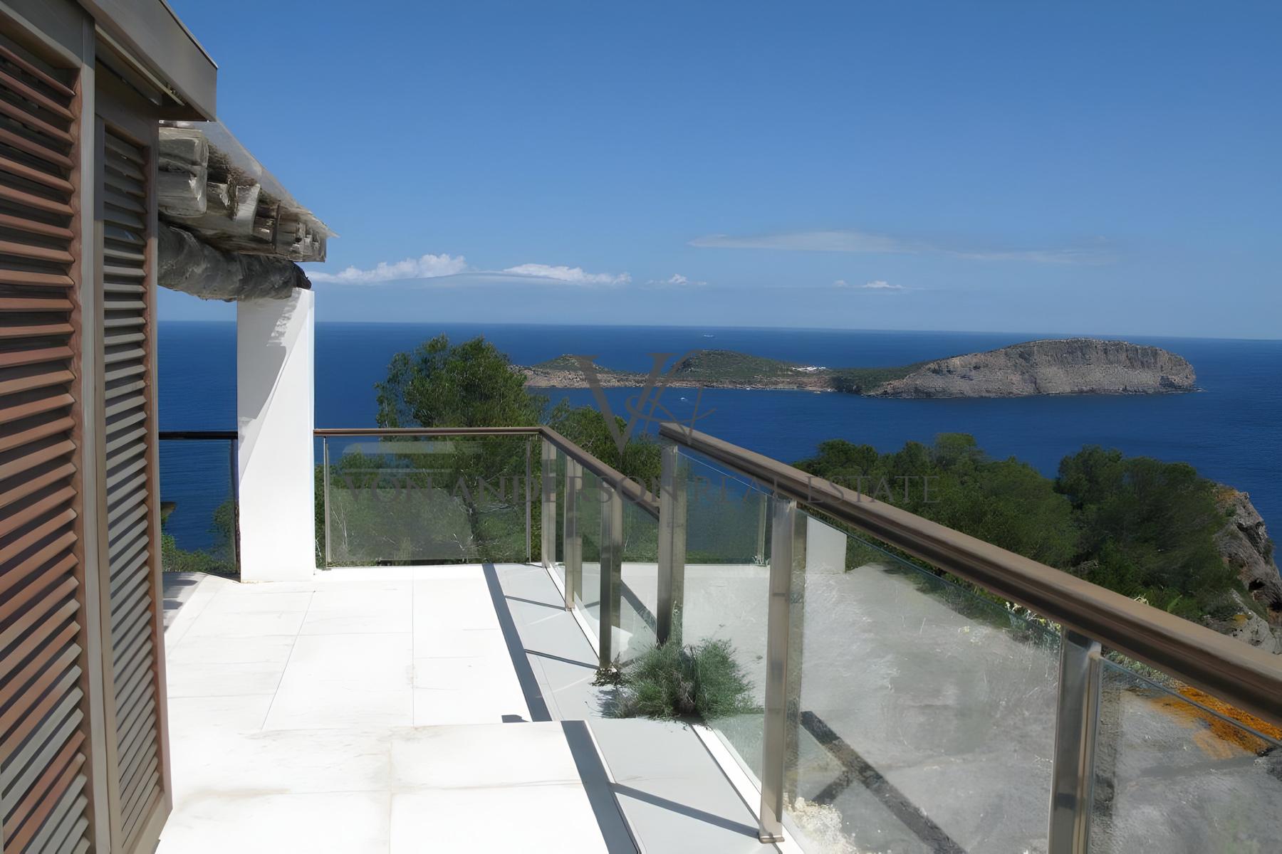 Impressive Hilltop Estate with Tourist License, 360º Panoramic Views and Private Road Access, ref. VA1054, for sale in Ibiza by Von Anderson Real Estate
