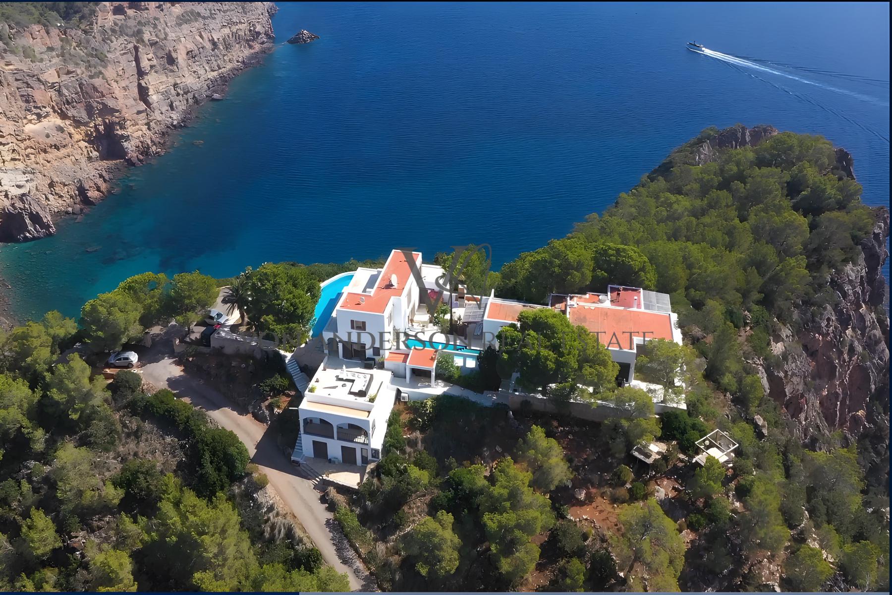 Impressive Hilltop Estate with Tourist License, 360º Panoramic Views and Private Road Access, ref. VA1054, for sale in Ibiza by Von Anderson Real Estate