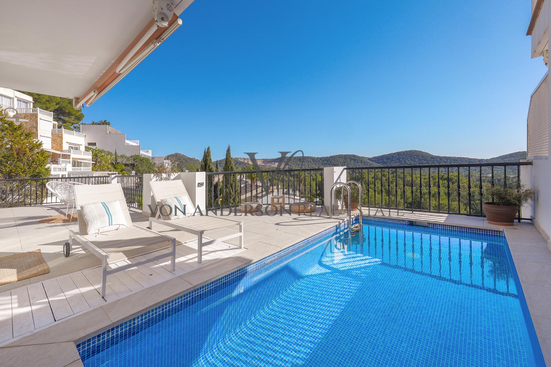 Two Exquisite Penthouses with Breathtaking Views in Exclusive Can Furnet, ref. VA1066, for sale in Ibiza by Von Anderson Real Estate