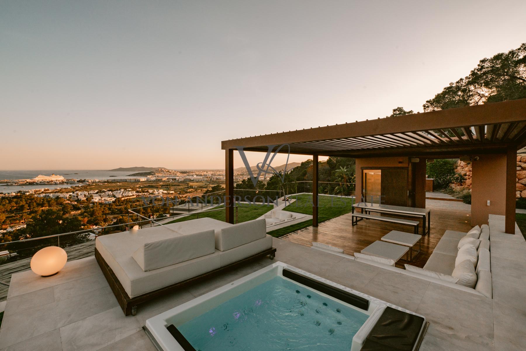 Magnificent Contemporary Villa with Stunning Elevated Views & Private Nightclub, ref. VA1061, for sale in Ibiza by Von Anderson Real Estate