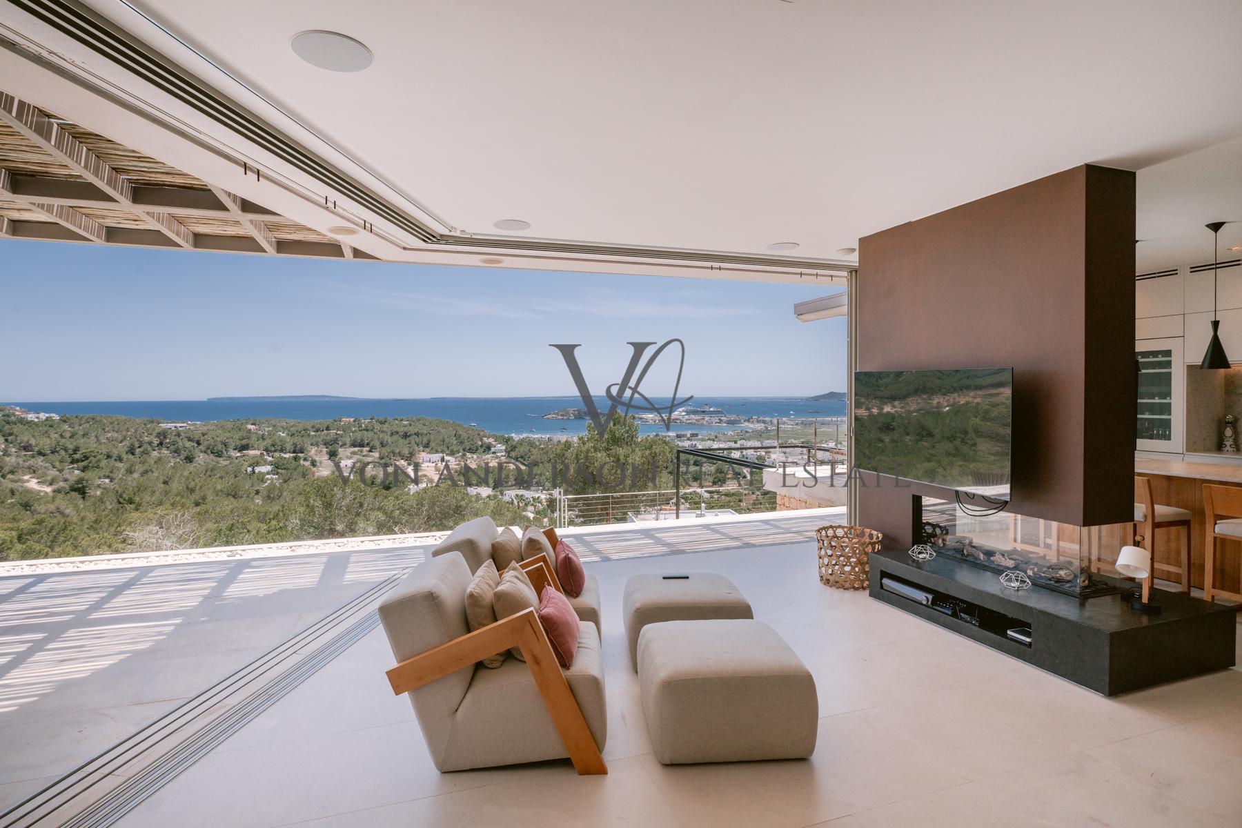 Magnificent Contemporary Villa with Stunning Elevated Views & Private Nightclub, ref. VA1061, for sale in Ibiza by Von Anderson Real Estate