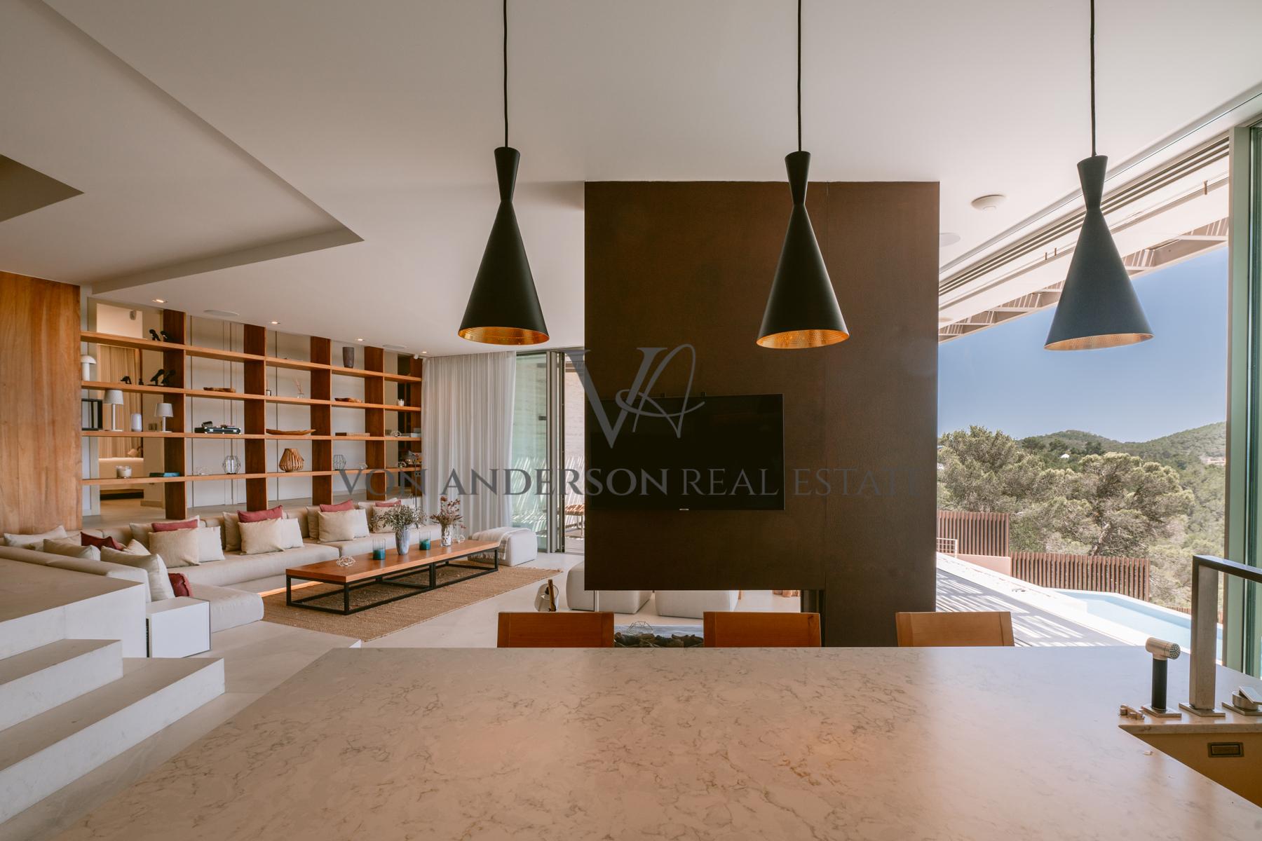 Magnificent Contemporary Villa with Stunning Elevated Views & Private Nightclub, ref. VA1061, for sale in Ibiza by Von Anderson Real Estate